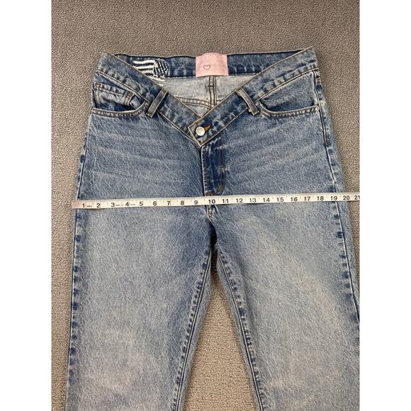 Revice Jeans V Cut Waist Straight Leg Medium Wash Blue Size 29 - Picture 8 of 12